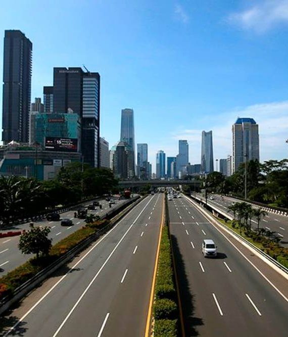 clean sky at jakarta