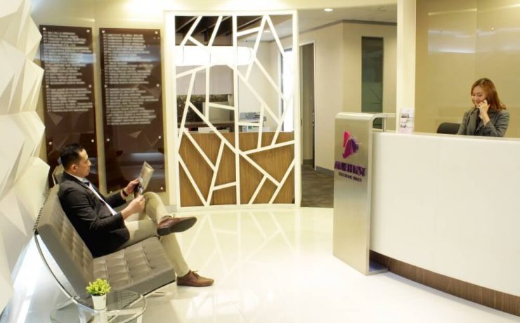 amethyst serviced office jakarta lobby 2